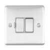 Eurolite Enswfssg 13Amp Dp Switched Fuse Spur Satin Enhance Range Grey Trim