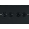 Eurolite Ent4Swmbb 4 Gang Toggle Switch Matt Black Enhance Range