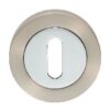 CARLISLE BRASS - GK4003SNCP ESCUTCHEON - LOCK PROFILE ON CONCEALED FIX ROUND ROSE SATIN NICKEL POLISHED CHROME