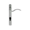 Carlisle Brass M140NP92RHSC Narrow Plate - Scroll Lever Furniture (92mm C/C) (On1) Satin Chrome