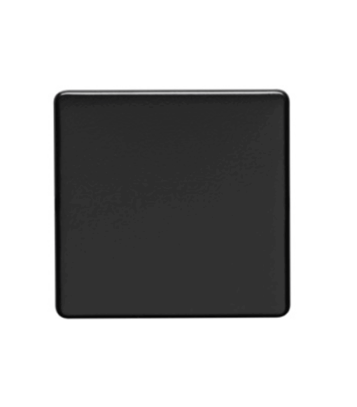 Eurolite Mb1B Single Blank Round Edge Matt Black Plate