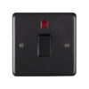 Eurolite Stainless steel 20Amp Switch With Neon Indicator - Matt Black