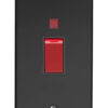 Eurolite Mb45Aswnb 45Amp Dp Cooker Switch With Neon Double Round Edge Matt Black Plate Red Rocker Black Trim