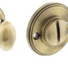 Millhouse Brass Solid Brass Oval WC Turn and Release - Antique Brass MHOWCAB