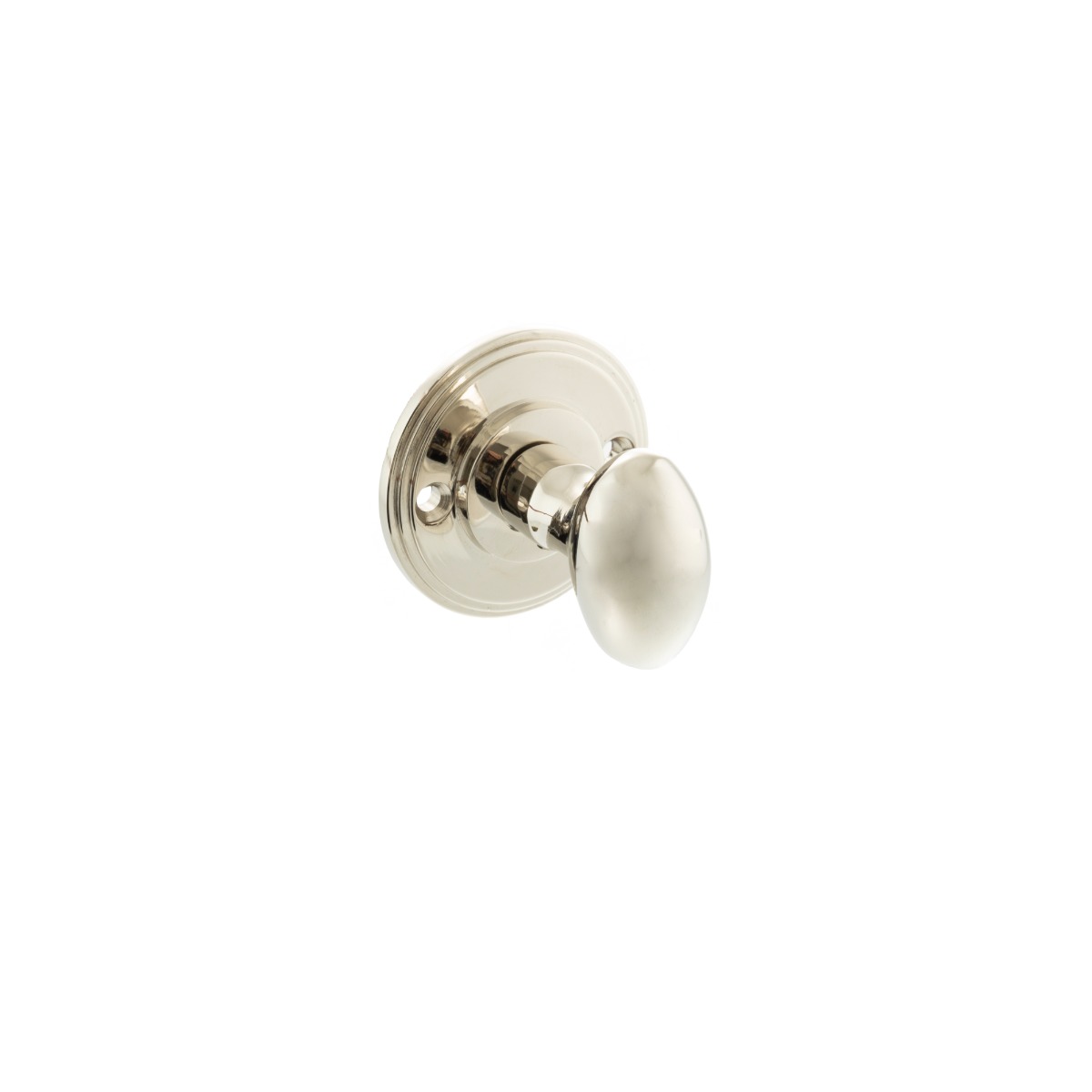 Millhouse Brass Solid Brass Oval WC Turn and Release - Polished Nickel MHOWCPN