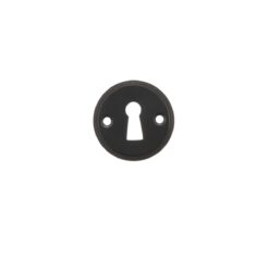 Millhouse Brass Solid Brass Open Key Hole Escutcheon - Matt Black MHRKEMB