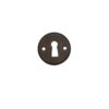 Millhouse Brass Solid Brass Open Key Hole Escutcheon - Urban Dark Bronze MHRKEUDB