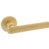 Millhouse Brass Stephenson Designer Lever on 5mm Slimline Round Rose - Satin Brass MHSR250SB