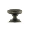 Old English Lincoln Solid Brass Victorian Knob 38mm on Concealed Fix - Distressed Silver OEC1238DS