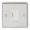 Eurolite Pssuswfw 13Amp Unswitched Fuse Spur Round Edge Polished Stainless Steel Plate White Interior
