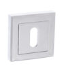 STATUS Key Escutcheon on Square Rose - Polished Chrome