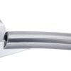 STATUS Florida Lever on Round Rose - Satin Chrome/Polished Chrome