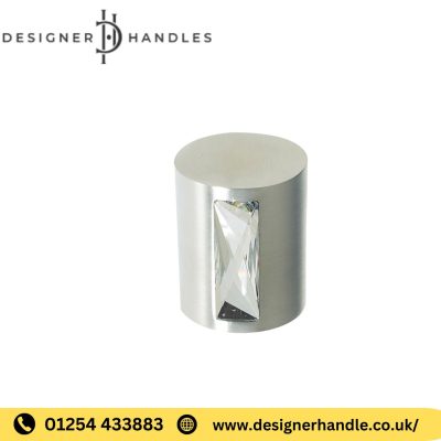 Satin chrome door knobs