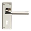 CARLISLE BRASS - SZR061PNSN-RP SEROZZETTA SESSANTA LEVER ON BACKPLATE - LOCK 57MM