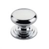 Zoo Hardware TDFK37-CP Round Cabinet knob 37mm Dia. Polished Chrome Finish