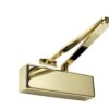 Rutland TS.3204 Door Closer, BC c/w Cover, Flatbar Armset Satin Brass