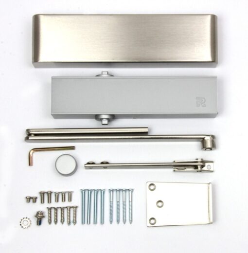 Rutland TS.9205 Door Closer, DABC c/w Semi-Radius Cover, Flatbar Armset Weathered Bronze