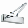 Rutland TS.9205 Door Closer, DABC c/w Semi-Radius Cover, Flatbar Armset Polished Stainless Steel