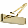Rutland TS.9206 Door Closer c/w Semi-Radius Cover & Flatbar Armset PVD Brass