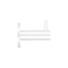 Zoo Hardware ZAS75-PCW Wall Mounted Coat Hook With Rose