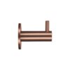 Zoo Hardware ZAS75-PVDBZ Wall Mounted Coat Hook With Rose