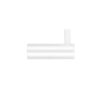 Zoo Hardware ZAS76-PCW Wall Mounted Coat Hook - Without Rose