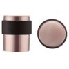 Zoo Hardware ZAS85-TRG Door Stop Floor Mounted - Round Collar - Flat Top - Tuscan Rose Gold