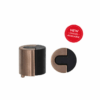 Zoo Hardware ZAS86-PVDBZ Door Stop Floor Mounted - Round - PVD BZ