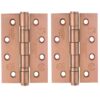 Zoo Hardware ZHSS243-PVDBZ Grade 13 Hinges - Ball Bearing 102mm x 76mm x 3mm Square Corner - PVD Bronze