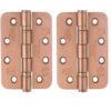 Zoo Hardware ZHSS243R-PVDBZ Grade 13 Hinges - Ball Bearing 102mm x 76mm x 3mm Radius Corner - PVD Bronze