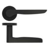 Zoo Hardware ZPA080-MB Vigo Door Handle on Rose Black