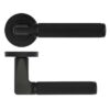 Zoo Hardware ZPA090-MB Bilbao Door Handle on Rose Black