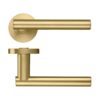 Zoo Hardware ZPZ090-FSB Lucca Door Handle - Screw On Rose Pvd Satin Brass