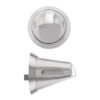 Zoo Hardware ZS-AL010-010 Anti Ligature knob on Rose - Int & Ext - Satin St Steel