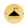 Zoo Hardware ZSS04-PVDSB Sex Symbol - Shower - 76mm - Dia PVD Satin Brass