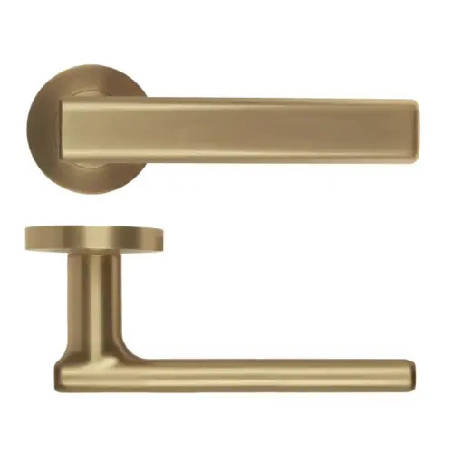 Zoo Hardware Frigo Lever On Round Rose Door Handle