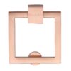 Heritage Brass Square Drop Cabinet Pull, Satin Rose Gold