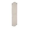 Heritage Brass Shaped Fingerplate (305Mm X 77Mm), Satin Nickel Finish