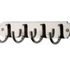 Heritage Brass Coat Hooks On Plate (223Mm Width), Polished Nickel