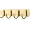 Heritage Brass Coat Hooks On Plate (223Mm Width), Satin Brass