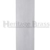 Heritage Brass Flat Fingerplate (305Mm X 76Mm), Satin Chrome Finish