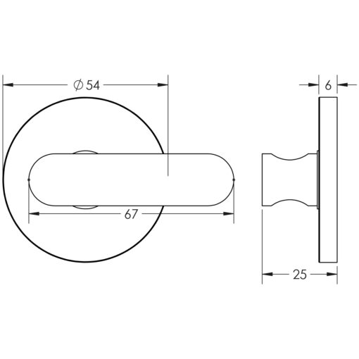 Frelan Hardware CRES CR-803 Thumb Turn & Lock