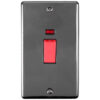 Enhance Decorative 45Amp Switch With Neon Indicator - Double Plate