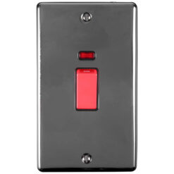Enhance Decorative 45Amp Switch With Neon Indicator - Double Plate