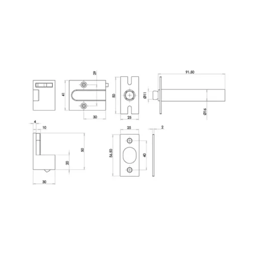 Concealed Security Door Chains