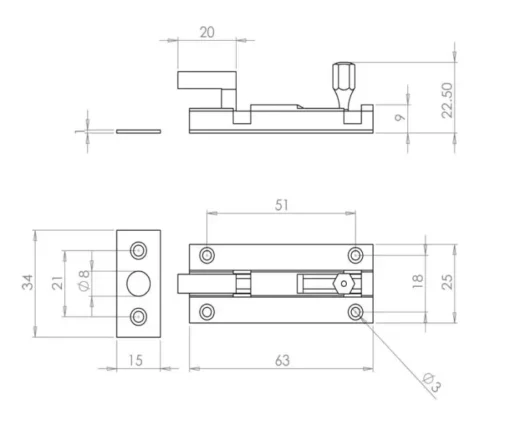 Brass Necked Barrel Bolts