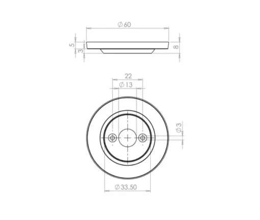 Replacement Roses for Porcelain Door Knobs