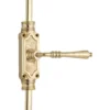 Lever Handle Door Brass Espagnolette Bolt - Upto 9 feet Doors