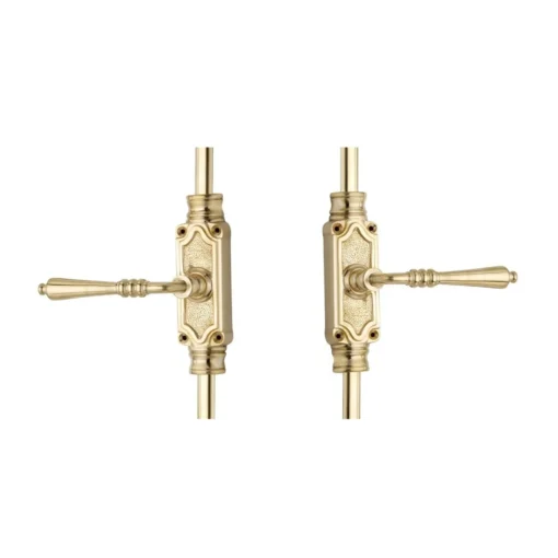 Lever Handle Door Brass Espagnolette Bolt - Upto 9 feet Doors - Image 2