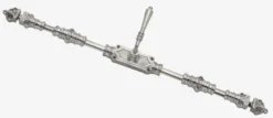 Lever Handle Door Brass Espagnolette Bolt - Upto 9 feet Doors - Left Hand